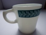 画像5: 【パイレックス】ブルーローレル柄マグカップ/コーヒーカップ/マグ/Name　Unknown/Old　Pyrex　otherｓ (5)