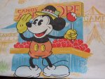 画像1: 【ディズニー】ヴィンテージ　ミッキーマウス・カーニバル・フェアーツインフラットシーツ(1/4）   (1)