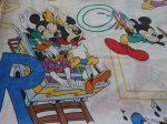 画像1: 【ディズニー】ミッキーマウス＆フレンズ　アルファベット　ヴィンテージツインフィッテッドシーツ　 (1)