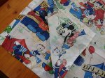 画像9: 【ディズニー】小柄　ヴィンテージ　ミッキーマウス・カーニバル・カーテン・パネルファブリック  (9)