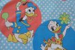 画像4:  【ディズニー】レア！ 70年代　水色　水玉　ディズニーキャラクタ-ヴィンテージピロケース  (4)